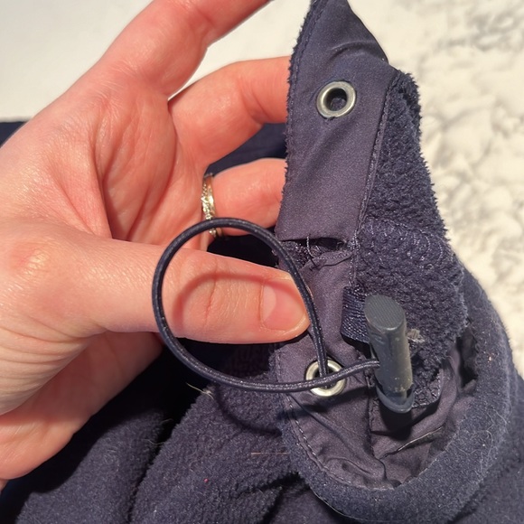 Polo Ralph Lauren Men's M 1/4 Snap NAVY  L/S Fleece Pullover Zip Pockets - Picture 4 of 6